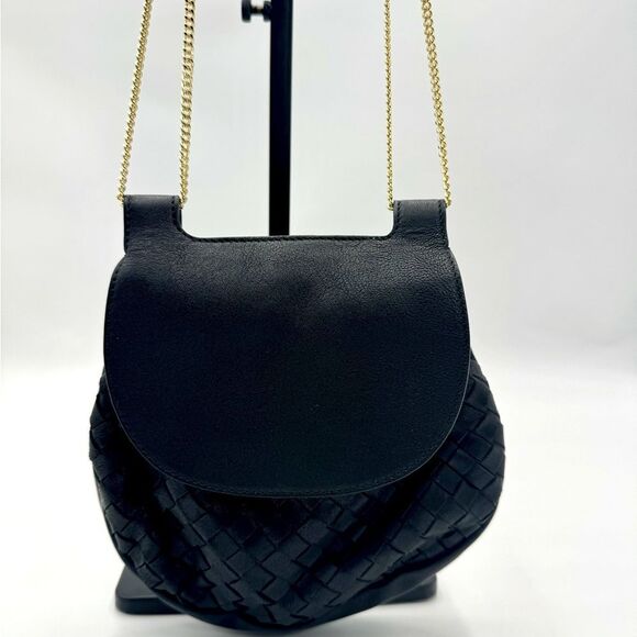 Auth Bottega Veneta Mini Black Leather belt bag Intreciatto add on strap - Picture 6 of 16